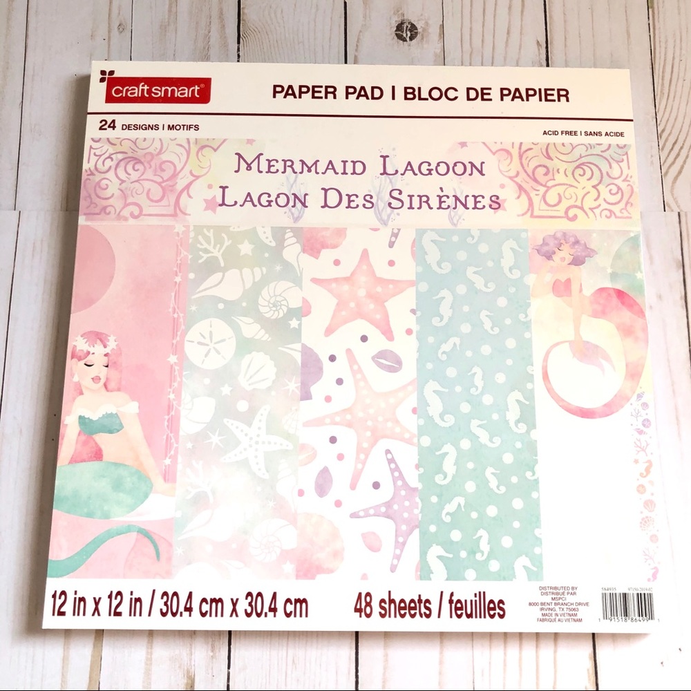 Mermaid Lagoon Cardstock 12 x 12 Paper Pad